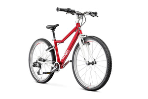 Woom 5 Anniversary Red 24 inch wheel 8 speed ultralight hybrid bike.