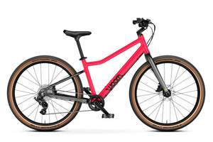 Woom EXPLORE 5 neon pink 24-inch wheel 8-speed ultralight hybrid bike