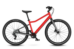 Woom EXPLORE 5 red 24 inch wheel 8
-speed ultralight hybrid bike.