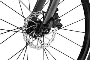 Woom EXPLORE 5 Promax hydraulic front disc brake with 160mm rotor.