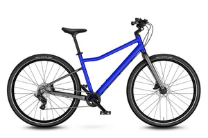 Woom EXPLORE 6 magnetic blue 26 inch wheel 8
-speed ultralight hybrid bike.