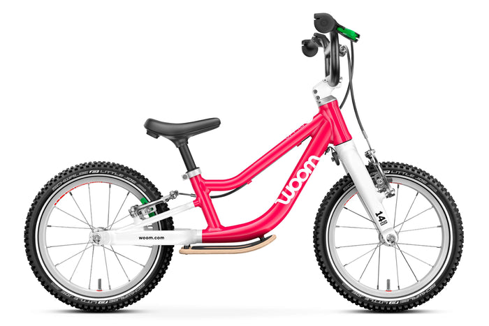 Woom GO 1 PLUS balance bike hot pink