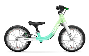 Woom GO 1 spearmint crush 12 inch wheel ultralight children's balance bike.