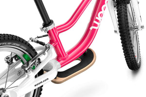 Woom GO 1  balance bike surfboard footrest option.