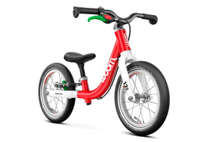 Woom GO 1 red 12 inch wheel ultralight children's balance bike.