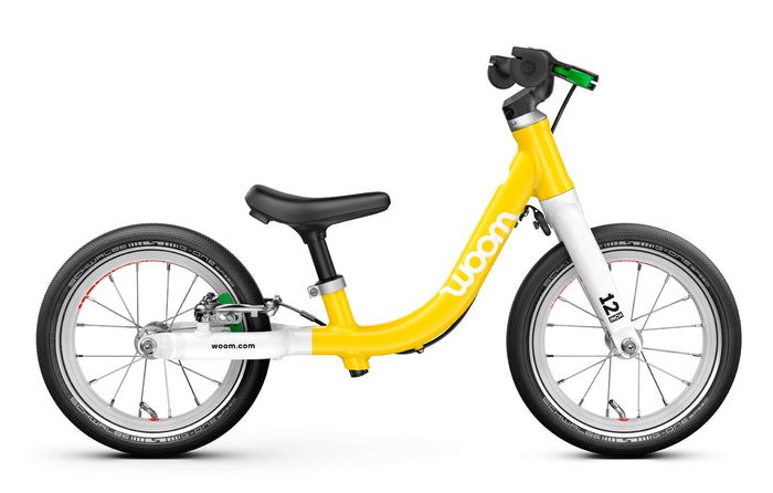 Woom GO 1 balance bike vibrant yellow