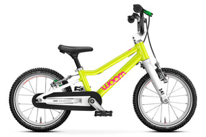 Woom GO 2 neon lime 14-inch wheel ultralight children's bike