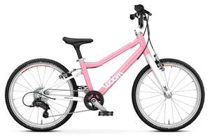 Woom GO 4 powder pink 20 inch wheel 7-speed ultralight children's bike.