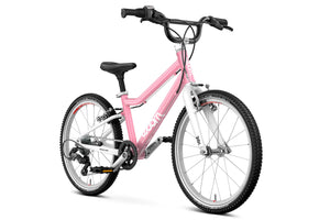 Woom GO 4 powder pink 20 inch wheel 7-speed ultralight children's bike.