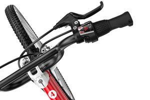 Woom GO 4 7-speed microSHIFT twist shifter for intuitive shifting.