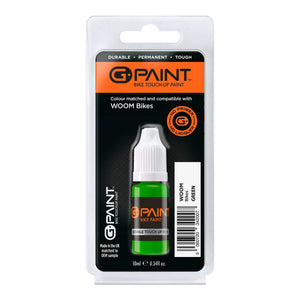 G-Paint Woom Bikes green touch-up paint.