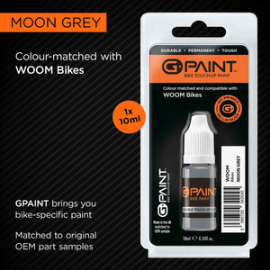 G-Paint Woom Bikes moon grey touch-up paint.
