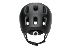 Woom READY charcoal metallic kids' helmet.