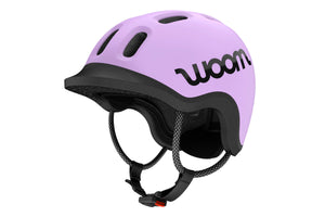 Woom READY lilac kids' helmet.