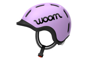 Woom READY lilac kids' helmet.
