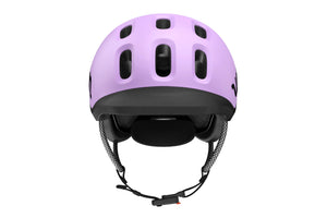 Woom READY lilac kids' helmet.