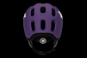 Woom READY lilac kids' helmet.