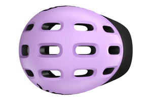 Woom READY lilac kids' helmet.