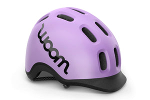 Woom READY lilac kids' helmet.