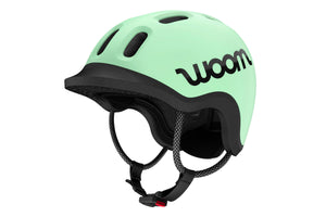 Woom READY mint kids' helmet.