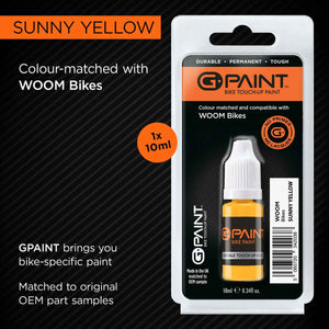 G-Paint Woom Bikes sunny yellow touch-up paint.