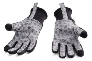 Palm side of Woom WARM TENS kids gloves.