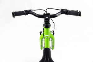 Yomo 14 green 14-inch wheel lightweight hybrid mountain bike.