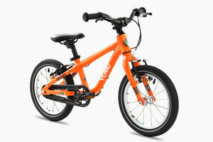 Yomo 14 orange 14-inch wheel lightweight hybrid mountain bike.