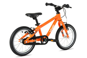 Yomo 14 orange 14-inch wheel lightweight hybrid mountain bike.