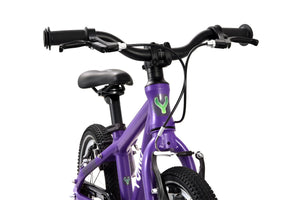 Yomo 14 purple 14-inch wheel lightweight hybrid mountain bike.