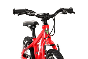 Yomo 14 red 14-inch wheel lightweight hybrid mountain bike.