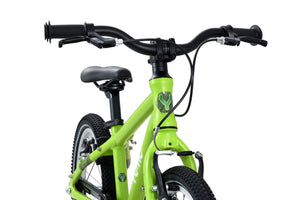 Yomo 16 green 16-inch wheel lightweight hybrid mountain bike.