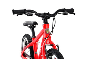Yomo 16 red 16-inch wheel lightweight hybrid mountain bike.