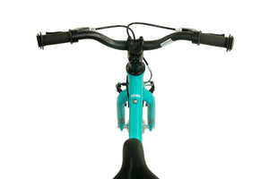 Yomo 16 turquoise 16-inch wheel lightweight hybrid mountain bike.