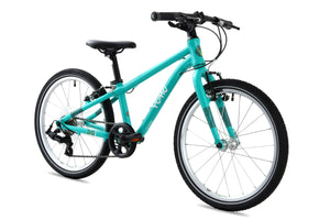 Yomo 20 turquoise 20-inch wheel 7-speed lightweight hybrid mountain bike.