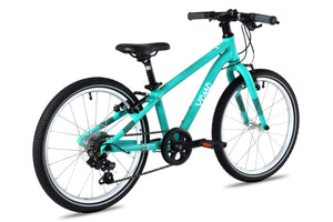 Yomo 20 turquoise 20-inch wheel 7-speed lightweight hybrid mountain bike.