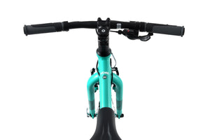 Yomo 20 turquoise 20-inch wheel 7-speed lightweight hybrid mountain bike.