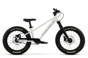 Prevelo Zulu Two silver 16 inch wheel lightweight children's mountain bike with BALANCE-TEC™