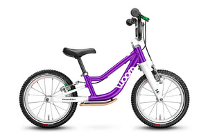 Woom 1 PLUS purple haze 14 inch wheel ultralight children's balance bike.