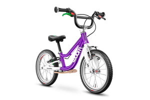 Woom 1 PLUS purple haze 14 inch wheel ultralight children's balance bike.