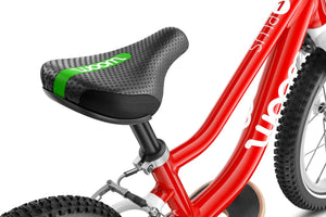 Woom 1 PLUS ergonomically formed junior comfort saddle.