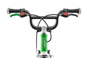 Woom 3 AUTOMAGIC green 16 inch wheel 2 speed automatic ultralight children's bike.
