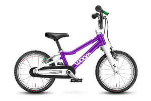 Woom 2 purple haze 14 inch wheel ultralight children's bike.