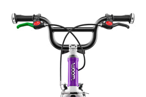 Woom 2 purple haze 14 inch wheel ultralight children's bike.