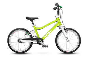 Woom 3 AUTOMAGIC lizard lime 16 inch wheel 2 speed automatic ultralight children's bike.