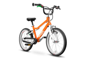 Woom 3 flame orange 16 inch wheel ultralight children's bike.