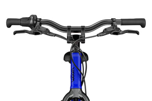 Woom EXPLORE 4 magnetic blue 20 inch wheel 7-speed ultralight hybrid bike.