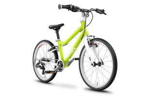 Woom 4 lizard lime 20 inch wheel 7 speed ultralight hybrid bike.