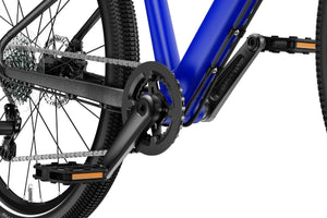 Woom EXPLORE 6 crank arms with narrow Q-factor.