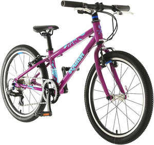 Squish 20 inch wheel purple girls 7 speed lightweight hybrid mountain bike.